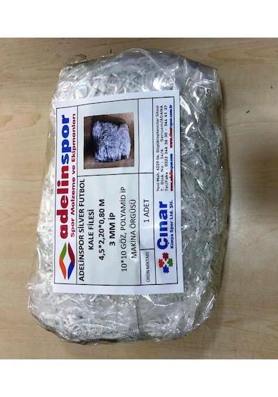 Adelinspor Silver Futbol Kale Filesi 4.0x2.20x0.8 M Çok Renkli