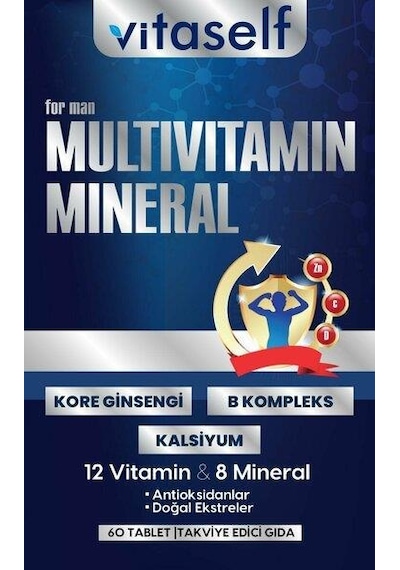 Vitaself Men Multivitamin & Mineral 60 Tablet