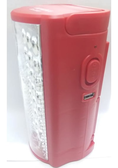 24 Büyük Ledli 80 Saat Yanan LED Şarjlı Işıldak Kırmızı