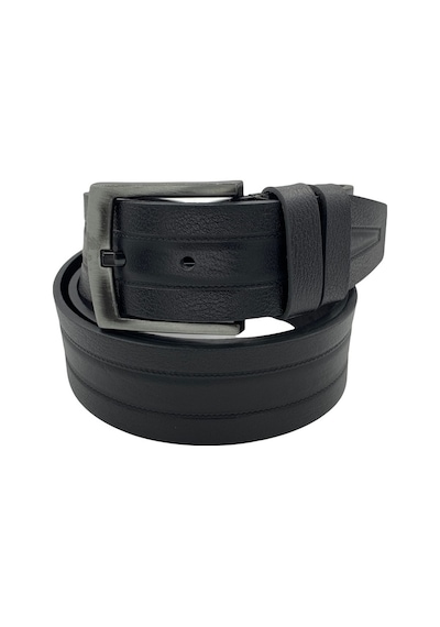 Süzer Deri 4.5 Cm. Spor Hakiki Deri Desenli Model Kemer Siyah (514020137)