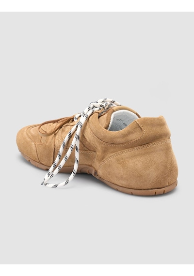 %100 Hakiki Deri Taba Kadın Sneaker Taba