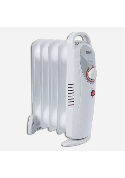 Mini 600 W 5 Dilim Elektrikli Termostatlı Radyatör Beyaz
