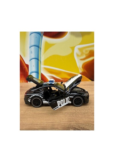 Toyota Supra Polis Arabası Diecast Model Araba Sesli Işıklı Açılan Kapılar Toyota Supra Model Çok Renkli