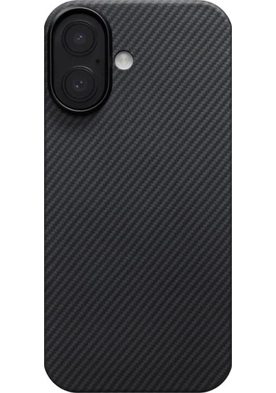 Apple Uyumlu iPhone 17 Kılıf M-safe Şarjlı 1500d Aramid Fiber Ultra-slim Classic Seri Kapak Siyah - Gri Siyah - Gri