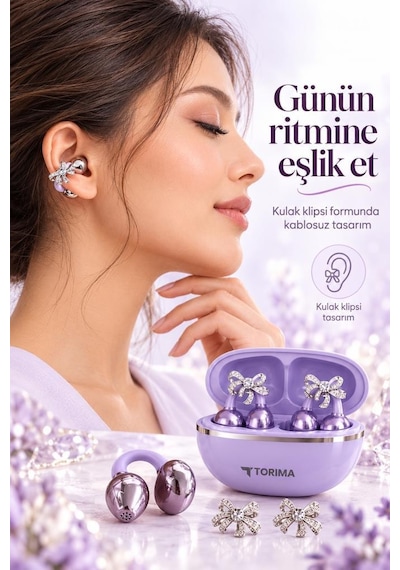 Torima G102 Bluetooth 6.0 Klipsli Kulak İçi Kulaklık