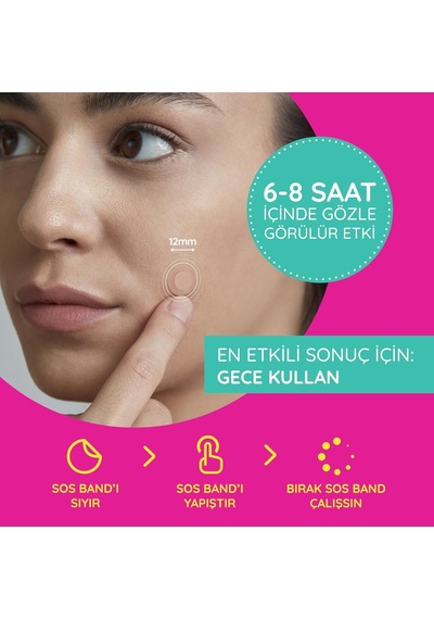 Stıck On Spots Sos Band Sivilce/akne Bandı 15 Parça