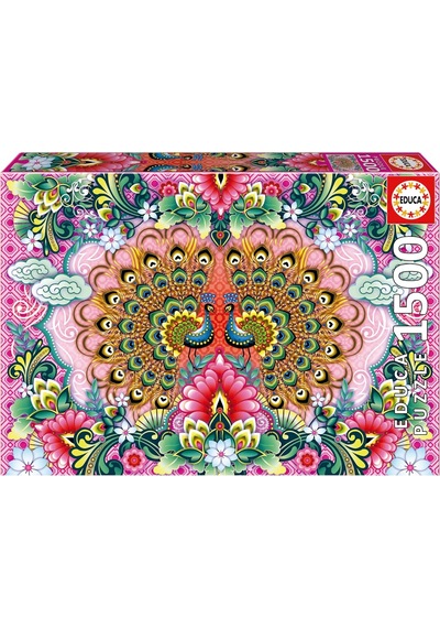 Educa 1500 Parça Bengal Tavus Kuşu Puzzle - 19942 - Bengal Peacocks