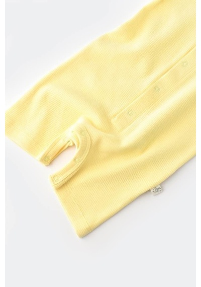 BabyCosy Organik Kısa Kollu Tulum Sarı - Csyw1016 - Rebebe 001