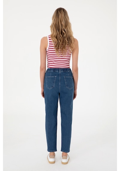 U.S. Polo Assn. Kadın Açık Mavi Carrot Fit Jean Pantolon 50308382-DN0021