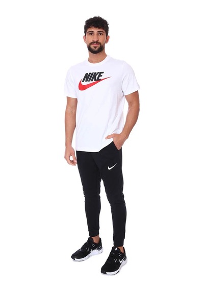 Nike Mens İcon Future Tee Baskılı Erkek Günlük Tişört Beyaz