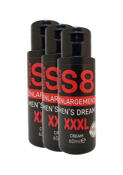Stımul8 S8 Erkeklere Özeı 3 Adet Xxxlbüyütücü 60 Ml Krem En Boy Ebat Kremi
