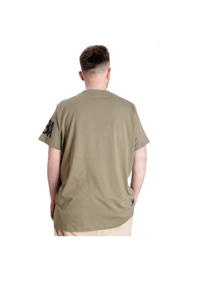 Mode Xl Büyük Beden Erkek T-Shirt Lakers 23156 Haki 001