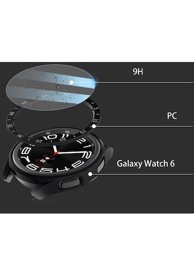 Samsung Galaxy Uyumlu Watch 6 Classic 47mm Sert Pc Kasa Ve Ekran Koruyucu Sport Watch 29