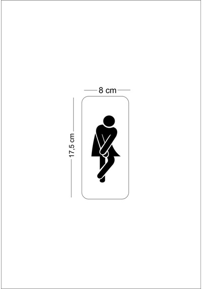 Toilet Wc Yönlendirme Levhası