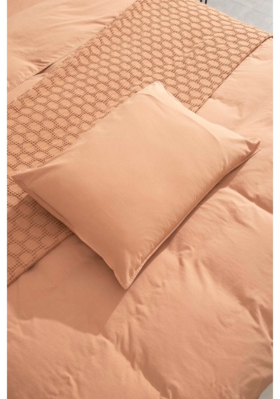 Kaay Premium Lastikli Çarşaf Dahil Nevresim Takımı 200x220 Çift Kişilik Tarçın