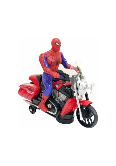 Enoy Motorlu Pilli Işıklı Spiderman Örümcek Adam