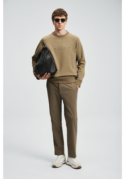 Lufian Erkek Cooper Sweatshirt 112030177 Kum Kum