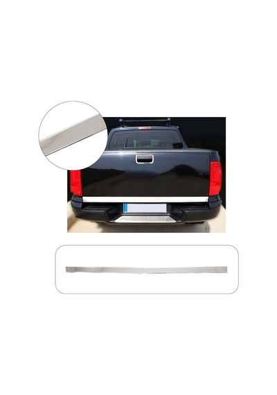 Volkswagen Amarok Uyumlu 2010 Ve Üzeri Krom Bagaj Alt Çıtası Paslanmaz Çelik