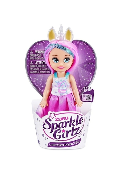 Pak01000 Sparkle Girlz 12cm Unicorn Prenses Cupcake - 10094tq3 Standart