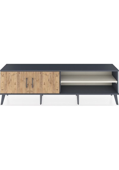 Arges Tv Ünitesi 2 Raflı 2 Kapaklı 176x30x51 Antrasit-çam/aytaşı Atlas Çam/aytası Arges Tv Ünitesi 2 Raflı 2 Kapaklı 176x30x51 Antrasit-çam/aytaşı Atlas Çam/aytası