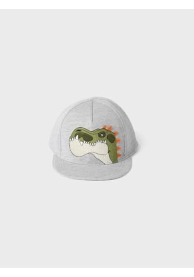 Name It Erkek Bebek Nmmmonte Gıgantosaurus Cap Vde Cap Şapka Açık Gri Melanj 48/49 4 Yaş