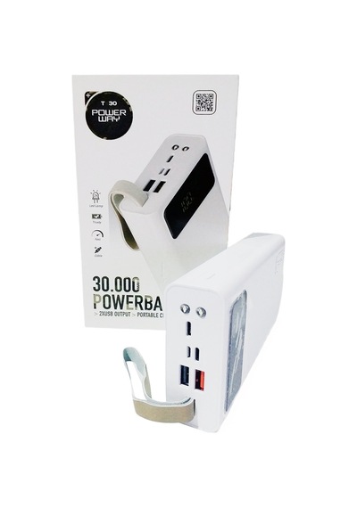 POWERWAY TX30 30000 MAH DİJİTAL GÖSTERGELİ POWERBANK
