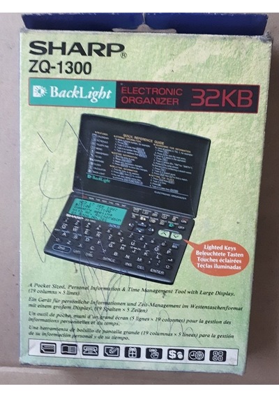 Sharp Zq-1300 Elektronik Düzenleyici Organizer 32 Kb Siyah
