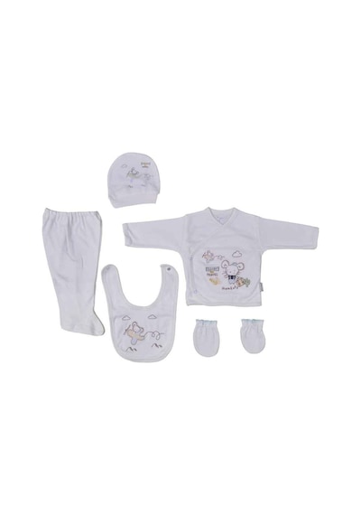 Bebitof Hastane Çıkışı 5li Set 876 Açık Bej