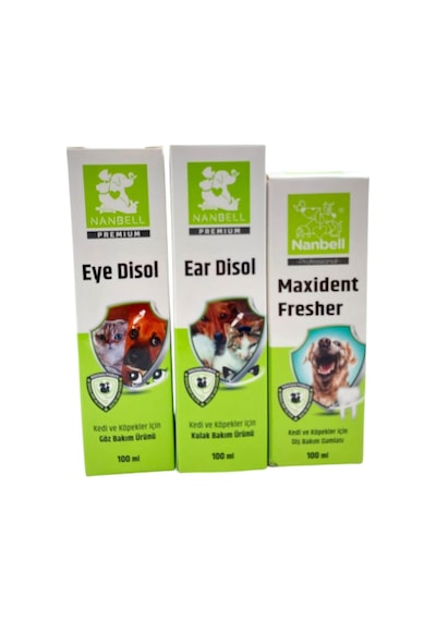 Nanbell Köpekler İçin Göz Ağız Ve Kulak Sağlık Paketi 3'lü Set