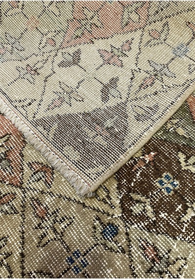 Bohem Stil Vintage Halı Özel Tasarım Anadolu Koleksiyonu Çok Renkli