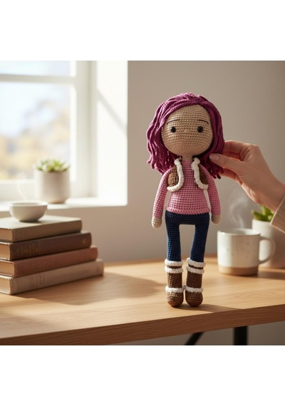 Amigurumi Oyuncak Bebek Çocuklar İçin Oyun Arkadaşı Çok Renkli