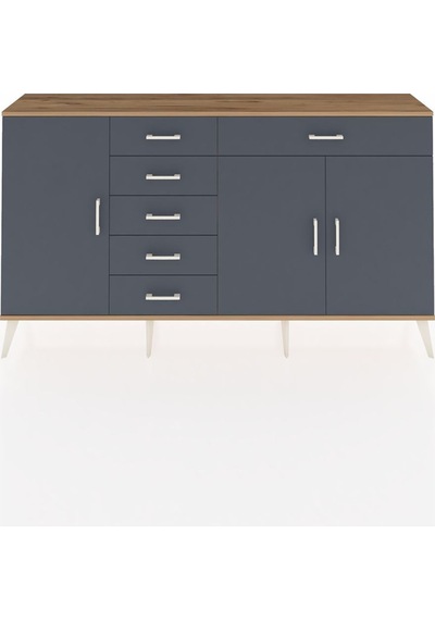 Arges Konsol 3 Raflı 6 Çekmeceli 3 Kapaklı 176x30x99 Çam-antrasit Antrasıt - Atlas Çam Arges Konsol 3 Raflı 6 Çekmeceli 3 Kapaklı 176x30x99 Çam-antrasit Antrasıt - Atlas Çam
