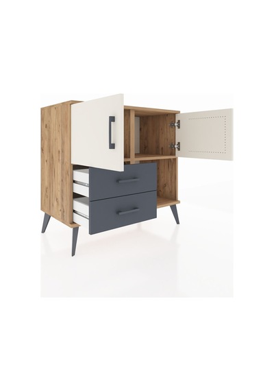 Hyperion Şifonyer 2 Raflı 2 Çekmeceli 2 Kapaklı 88x44x80 Çam-aytaşı/antrasit Aytaşı/antrasit Hyperion Şifonyer 2 Raflı 2 Çekmeceli 2 Kapaklı 88x44x80 Çam-aytaşı/antrasit Aytaşı/antrasit