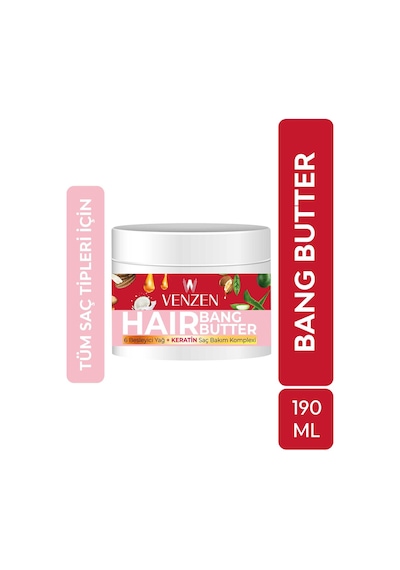 Profesyonel Bang Butter 6 Besleyici Yağ Onarıcı Keratin Komplexi Saç Bakım Yağı, Maskesi 190 Ml