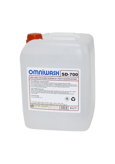 Omniwash SD-700 QAC Bazlı Hijyenik Paspas ve Yüzey Dezenfektanı 5 L
