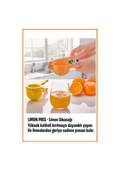 Limon Sıkacağı Sarı Plastik Diğer