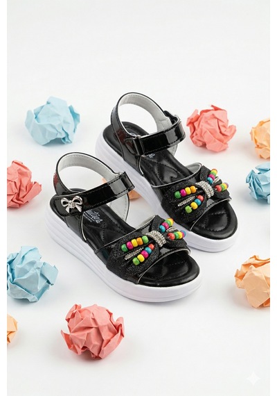 N Moda Çocuk Sandalet ,bebek Sandalet , Düğün Ayakkabısı , Kaydırmaz Yazlık Şık Çocuk Ayakkabısı Siyah N Moda Çocuk Sandalet ,bebek Sandalet , Düğün Ayakkabısı , Kaydırmaz Yazlık Şık Çocuk Ayakkabısı Siyah