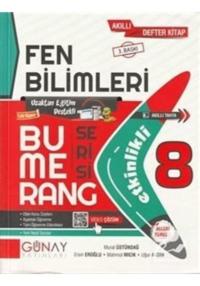 Bumerang Serisi - 8. Sınıf Etkinlikli Fen Bilimleri Soru Bankası