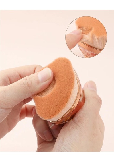 Simli Tırnak Toz Fırçası - Pembe