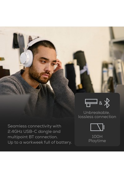 N9 Hybrid Anc Wireless Kulaklık, Oe, Beyaz