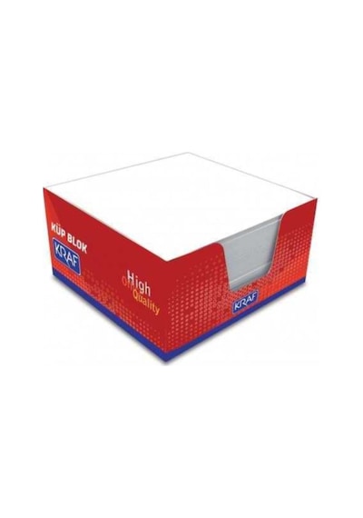 Kraf 116G Küp Blok Beyaz 9X9 Cm