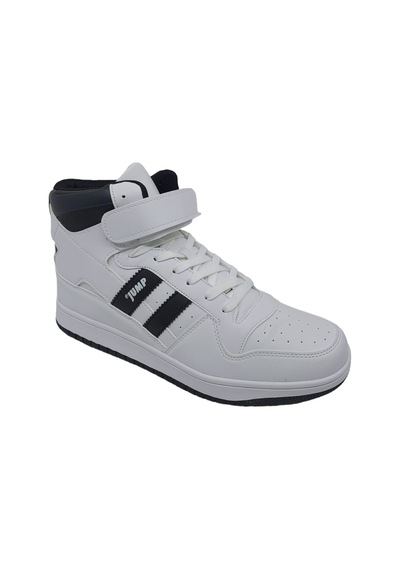 Jump 28504 Beyaz Uzun Bilekli Erkek Sneaker Günlük Spor Ayakkabı Beyaz
