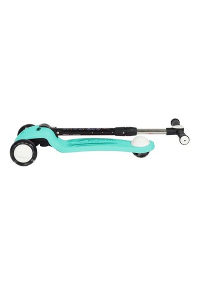 3+ Yaş Pro Scooter Turkuaz Işıklı 50 Kg Taşıma Kapasiteli Turkuaz