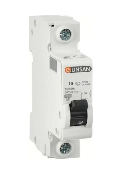Günsan 1x16a 6ka B Tip 1p Otomat Valta