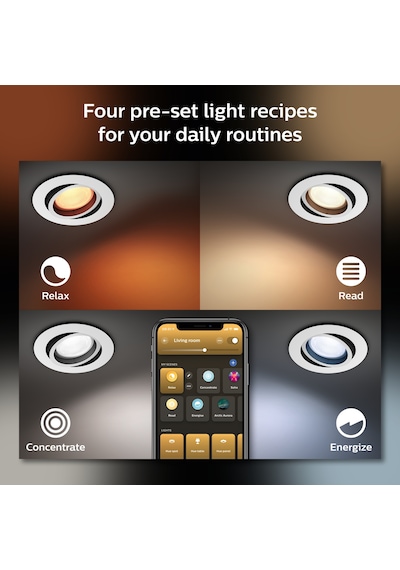 Philips Hue WCA Centura Akıllı Gömme Spot 1x5.7W (Alüminyum)