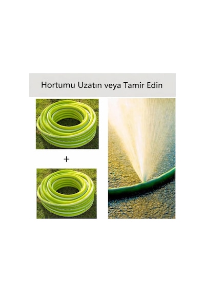 1/2 Lux Hortum Eki, Bahçe Hortumu Hızlı Bağlantı Aparatı, Dayanıklı Sulama Adaptörü, 3 Adet
