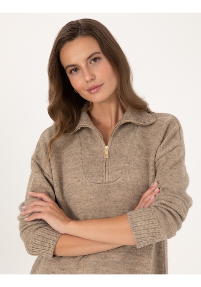 Pierre Cardin Kadın Vizon Kazak /triko 50316329-vr052 Vizon