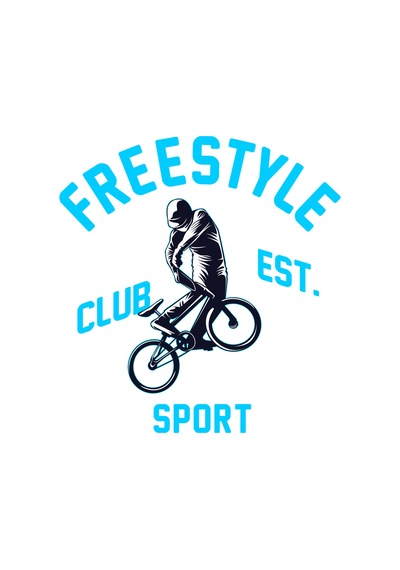 Paybuy Kadın Freestyle Bmx Klüpü Baskılı Kısa Kollu Tişört %100 Pamuk Ra Siyah