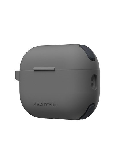 Apple Uyumlu AirPods Pro 2 Amazingthing Airbag Köşe Tasarımlı Omni Serisi Silikon Kapak Siyah