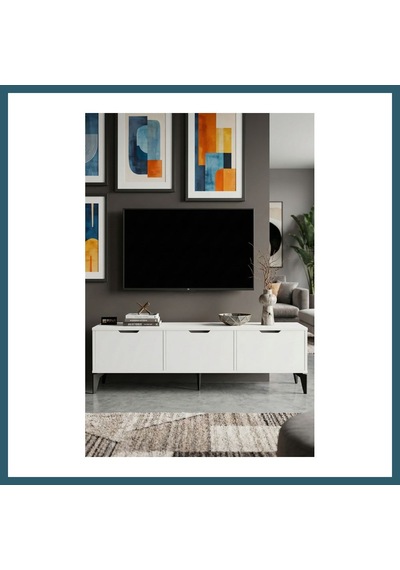 Bezos Royal Tv Sehpası Suntalam Beyaz 160x35 Ob